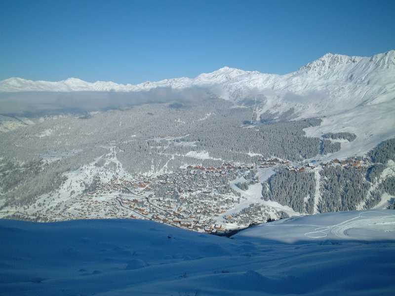 Picture of resort from the mountain